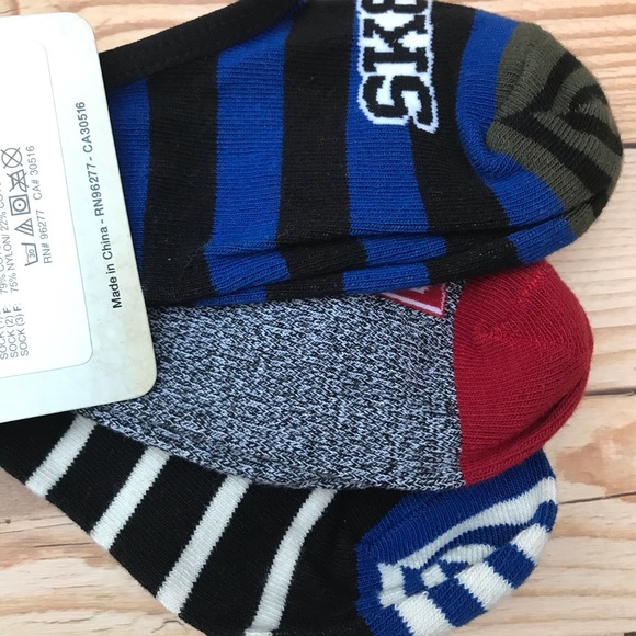 Vans Off The Wall 3 Pairs No Show Socks/Footies - Picture 12 of 12